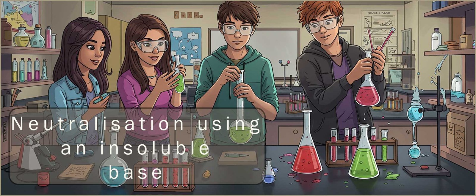 header image neutralisation using an insoluble base